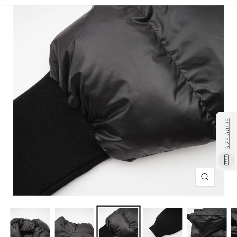 Black Puffer Belted Jacket - Picture 9 of 16